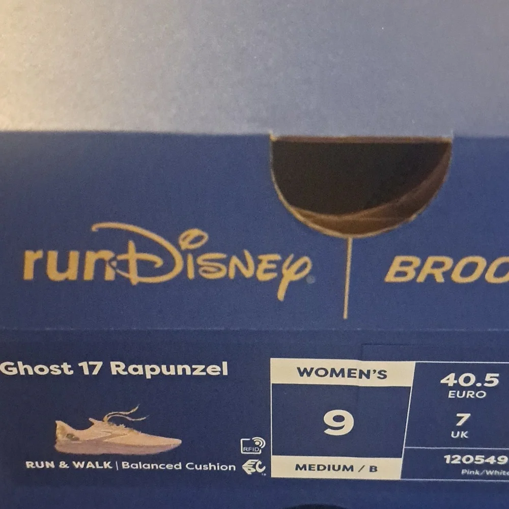 NEW,Brooks,Ghost 17,runDisney,Rapunzel,Tangled shoe,sizes (9.5) Medium (B) - Picture 12 of 16